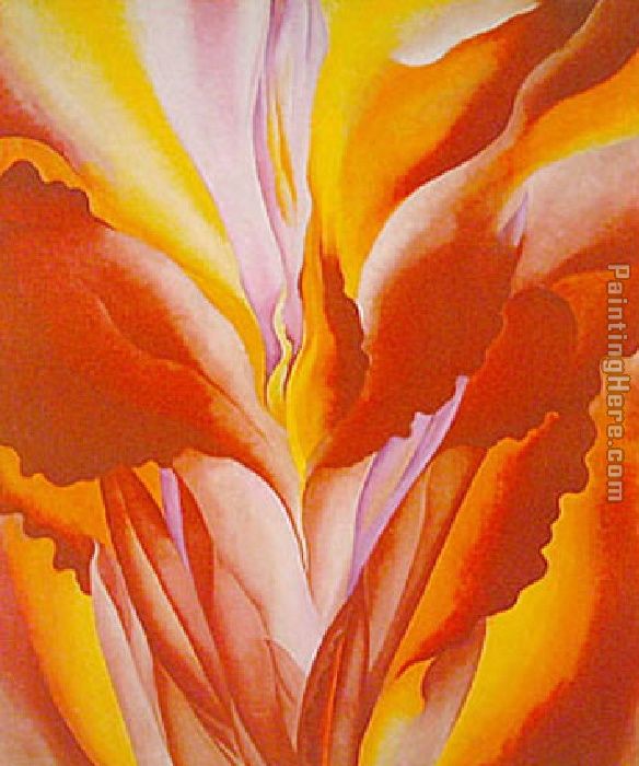 Red Canna'24 painting - Georgia O'Keeffe Red Canna'24 art painting